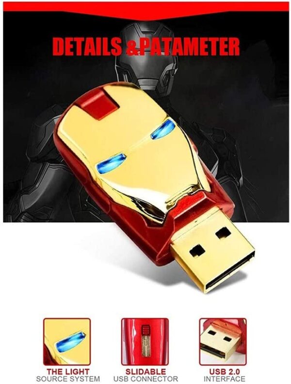 Memorias Usb 64 Gb Ironman Avengers Iron Man Marvel - Imagen 9