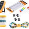 Kit Electrónica - Multímetro, Protoboard, Resistencias, Leds