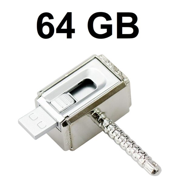 Memoria Usb Metal 64gb Marvel Avengers Martillo Thor Mjolnir